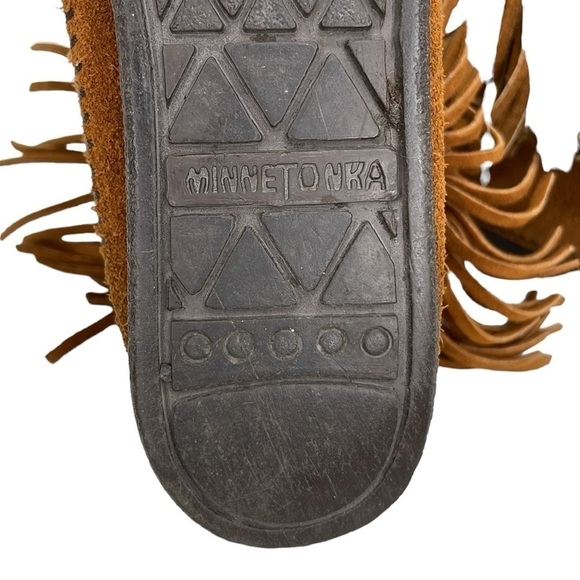 Minnetonka Moccasins Women's 8 Brown Suede Leather Moccasins Ankle Boots Shoes - Picture 12 of 15